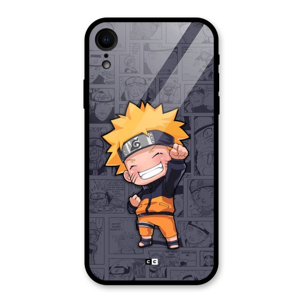 Cute Naruto Uzumaki Glass Back Case for iPhone XR