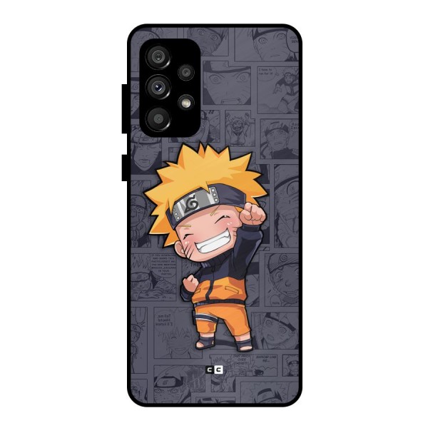 Cute Naruto Uzumaki Metal Back Case for Galaxy A73 5G