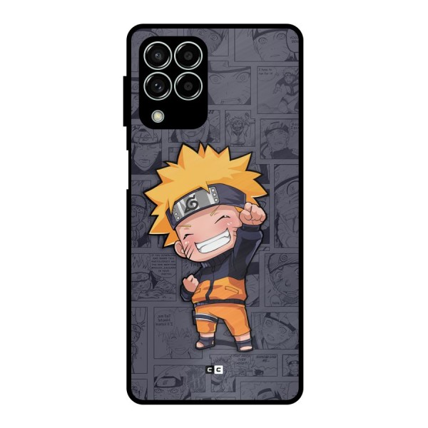Cute Naruto Uzumaki Metal Back Case for Galaxy M33