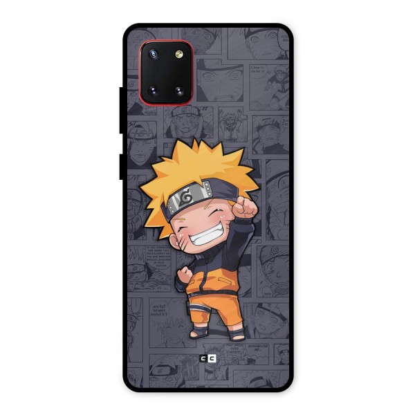 Cute Naruto Uzumaki Metal Back Case for Galaxy Note 10 Lite
