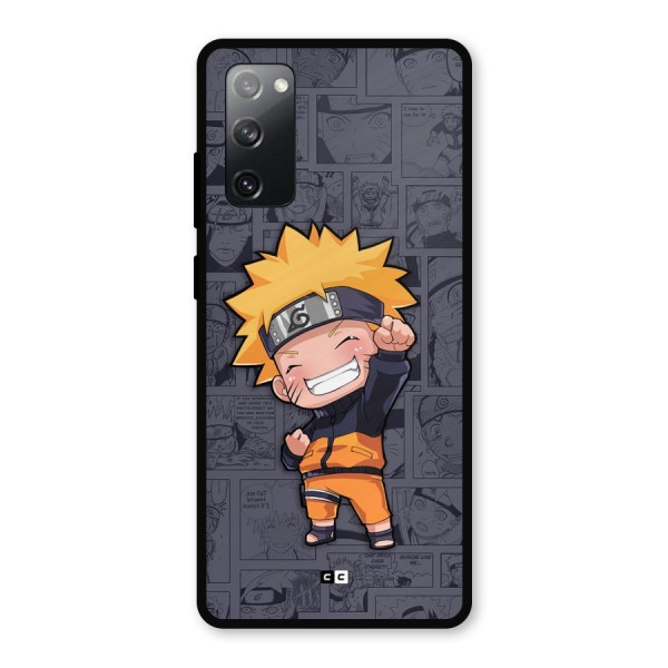 Cute Naruto Uzumaki Metal Back Case for Galaxy S20 FE 5G