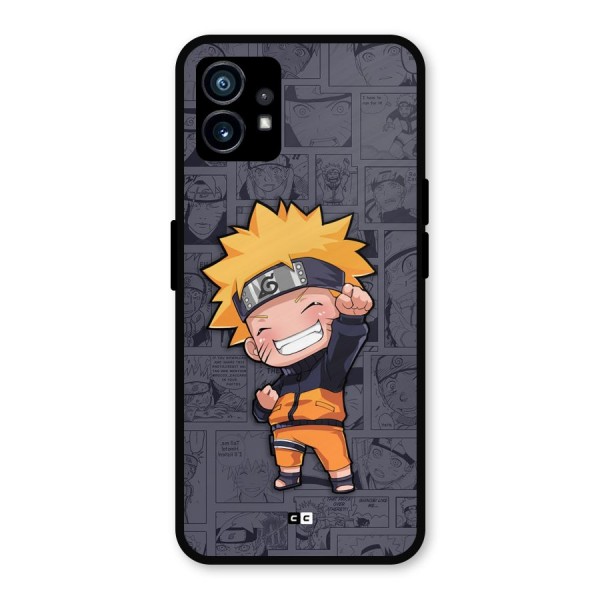Cute Naruto Uzumaki Metal Back Case for Nothing Phone 1