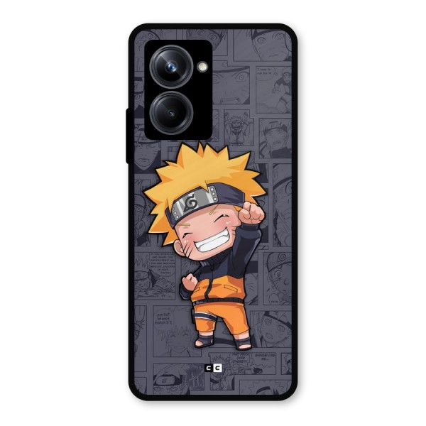 Cute Naruto Uzumaki Metal Back Case for Realme 10 Pro