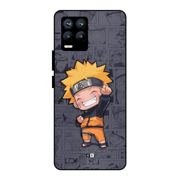 Cute Naruto Uzumaki Metal Back Case for Realme 8 Pro