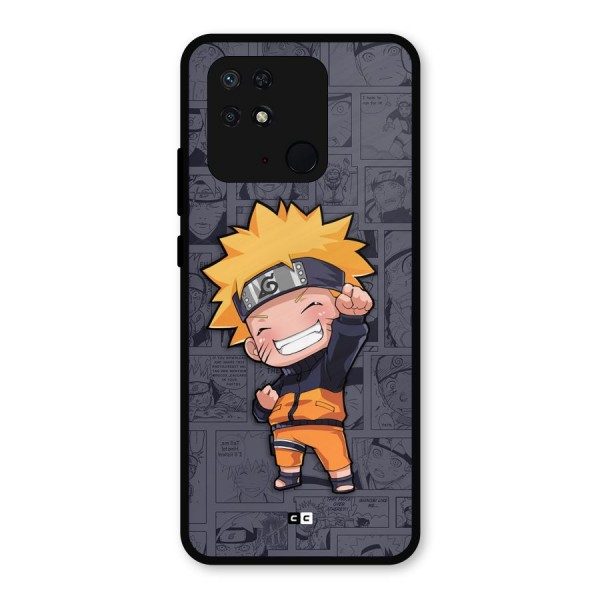 Cute Naruto Uzumaki Metal Back Case for Redmi 10 Power