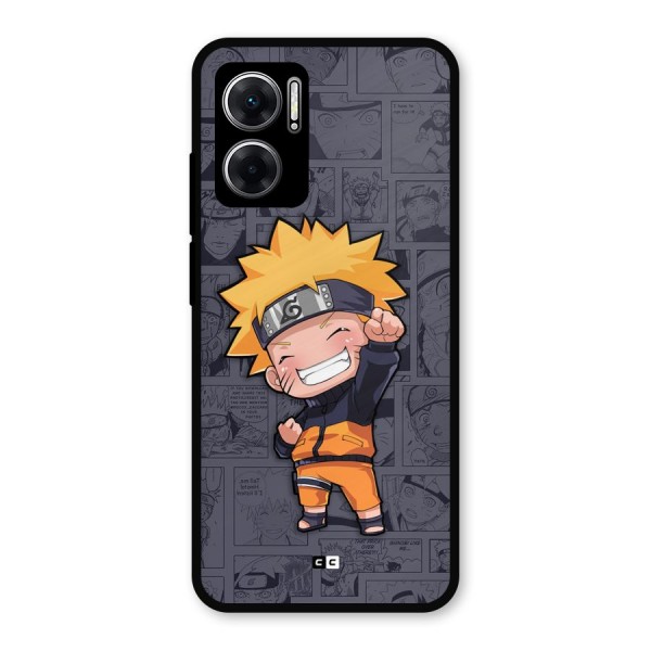 Cute Naruto Uzumaki Metal Back Case for Redmi 11 Prime 5G