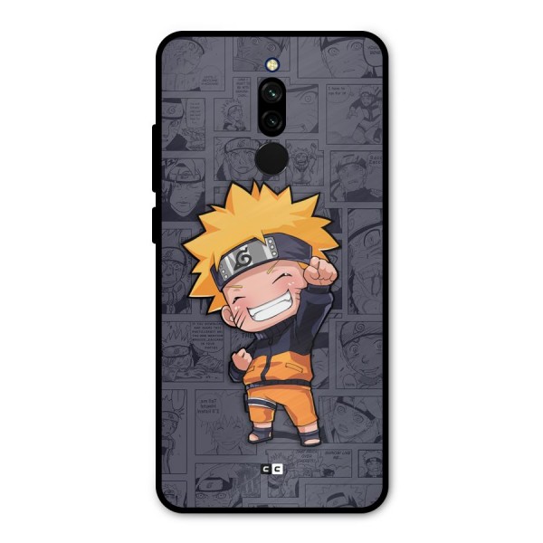 Cute Naruto Uzumaki Metal Back Case for Redmi 8