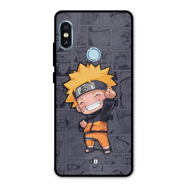 Cute Naruto Uzumaki Metal Back Case for Redmi Note 5 Pro