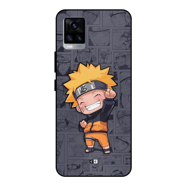 Cute Naruto Uzumaki Metal Back Case for Vivo V20