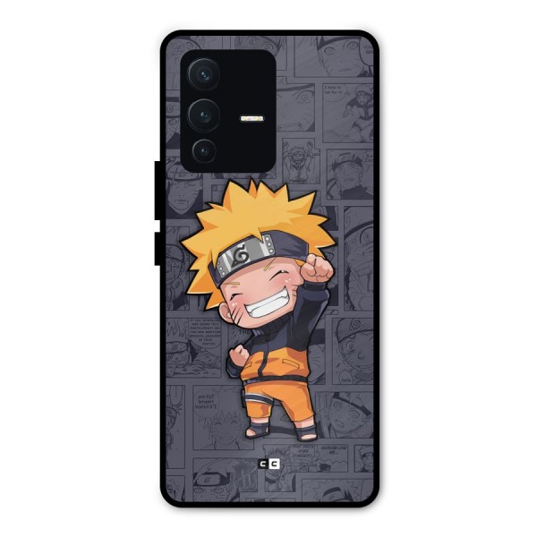 Cute Naruto Uzumaki Metal Back Case for Vivo V23 Pro