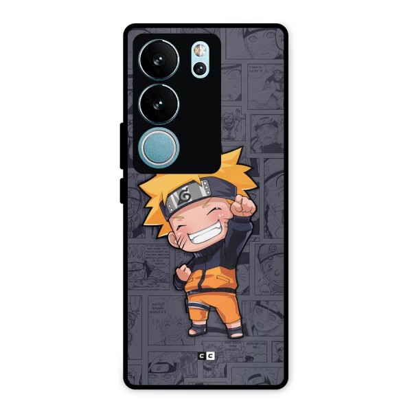 Cute Naruto Uzumaki Metal Back Case for Vivo V29