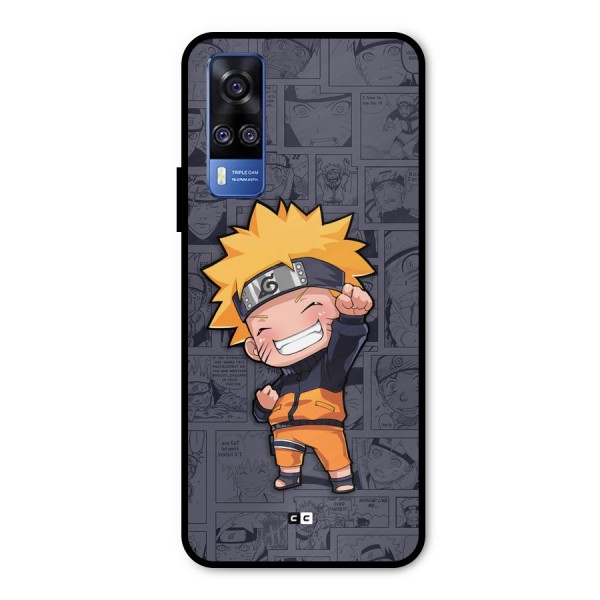 Cute Naruto Uzumaki Metal Back Case for Vivo Y51A
