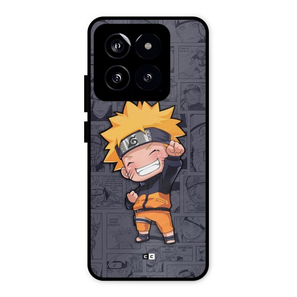 Cute Naruto Uzumaki Metal Back Case for Xiaomi 14