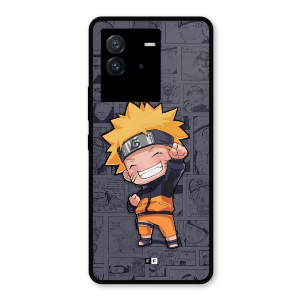 Cute Naruto Uzumaki Metal Back Case for iQOO Neo 6 5G