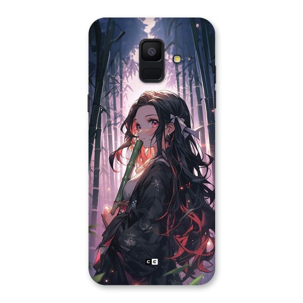 Cute Nezuko Back Case for Galaxy A6 (2018)