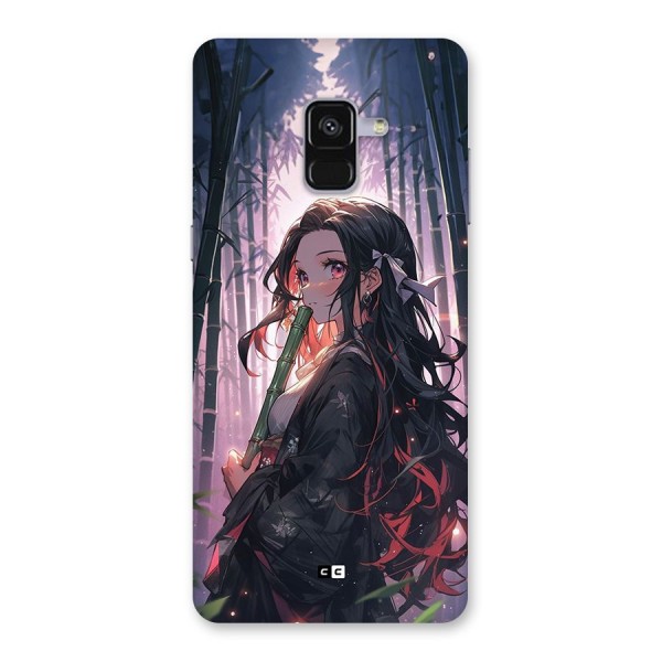 Cute Nezuko Back Case for Galaxy A8 Plus