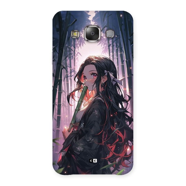 Cute Nezuko Back Case for Galaxy E7