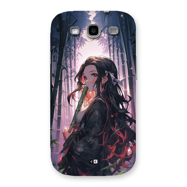 Cute Nezuko Back Case for Galaxy S3
