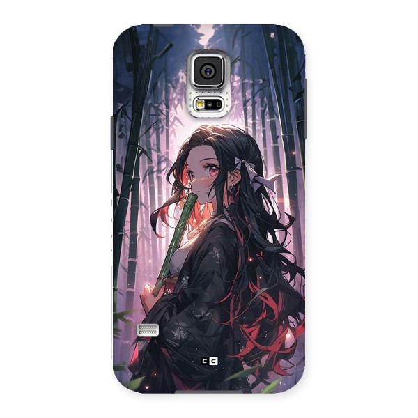 Cute Nezuko Back Case for Galaxy S5