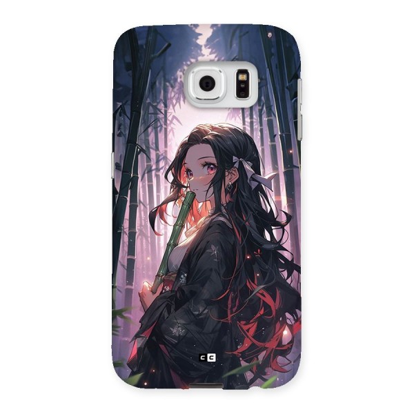 Cute Nezuko Back Case for Galaxy S6