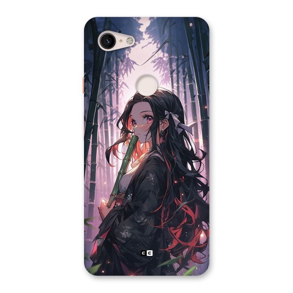 Cute Nezuko Back Case for Google Pixel 3 XL