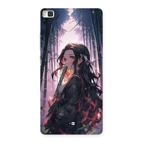 Cute Nezuko Back Case for Huawei P8