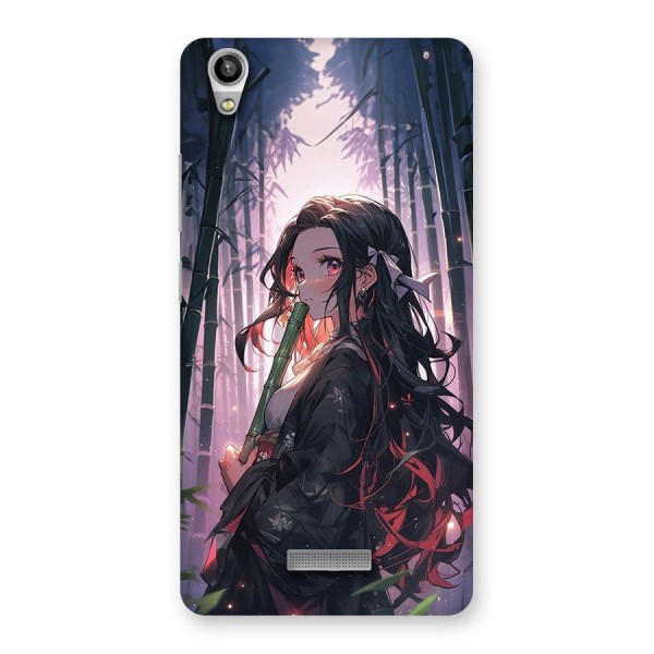 Cute Nezuko Back Case for Lava Pixel V1
