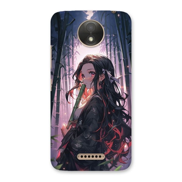 Cute Nezuko Back Case for Moto C Plus