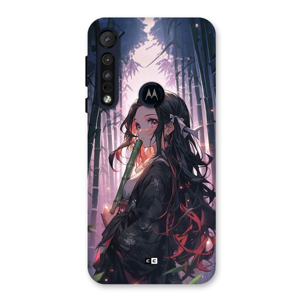 Cute Nezuko Back Case for Motorola One Macro