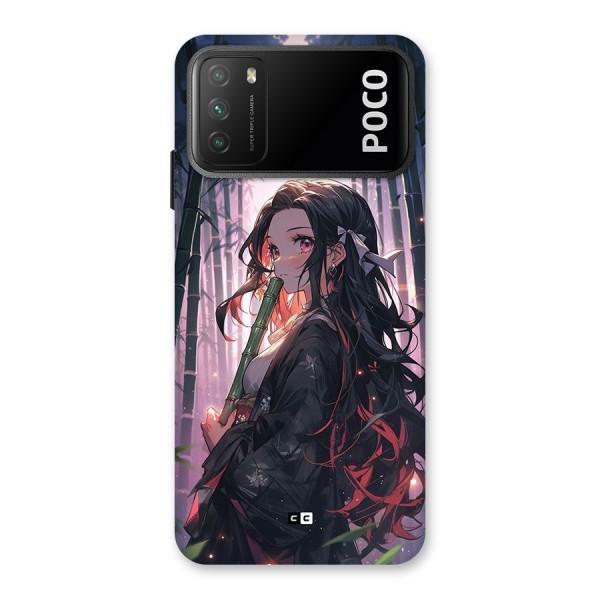 Cute Nezuko Back Case for Poco M3