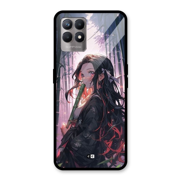 Cute Nezuko Glass Back Case for Realme Narzo 50