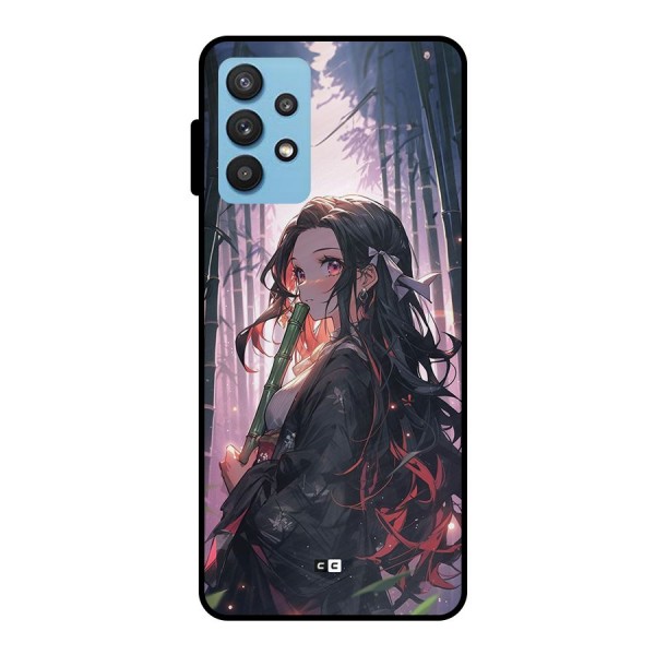 Cute Nezuko Metal Back Case for Galaxy M32 5G
