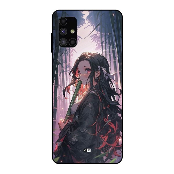 Cute Nezuko Metal Back Case for Galaxy M51