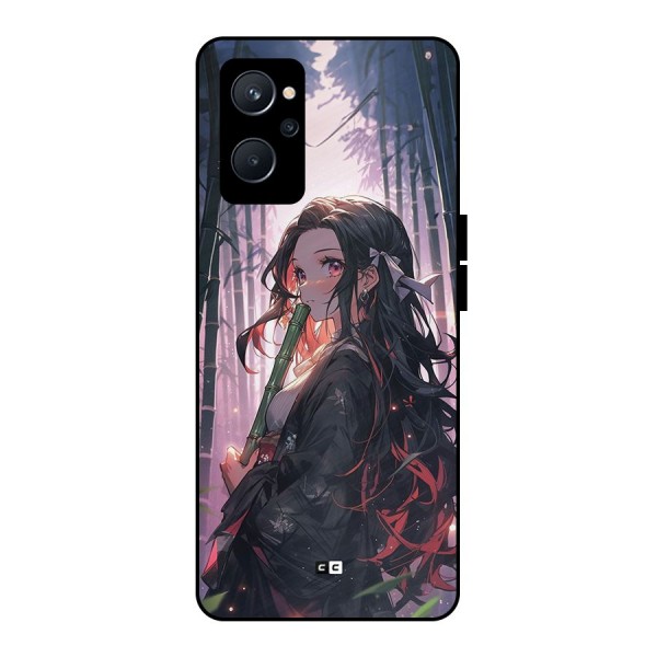 Cute Nezuko Metal Back Case for Realme 9i 5G