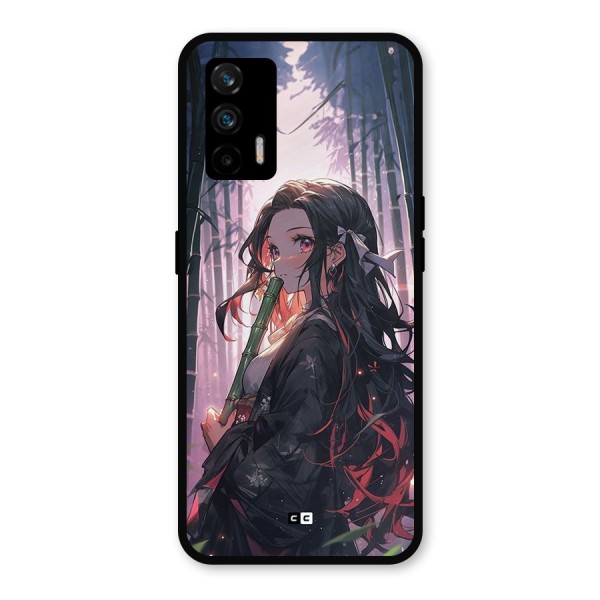Cute Nezuko Metal Back Case for Realme X7 Max