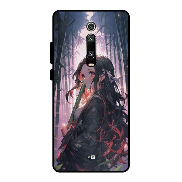 Cute Nezuko Metal Back Case for Redmi K20 Pro