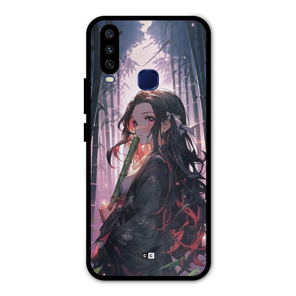 Cute Nezuko Metal Back Case for Vivo V17