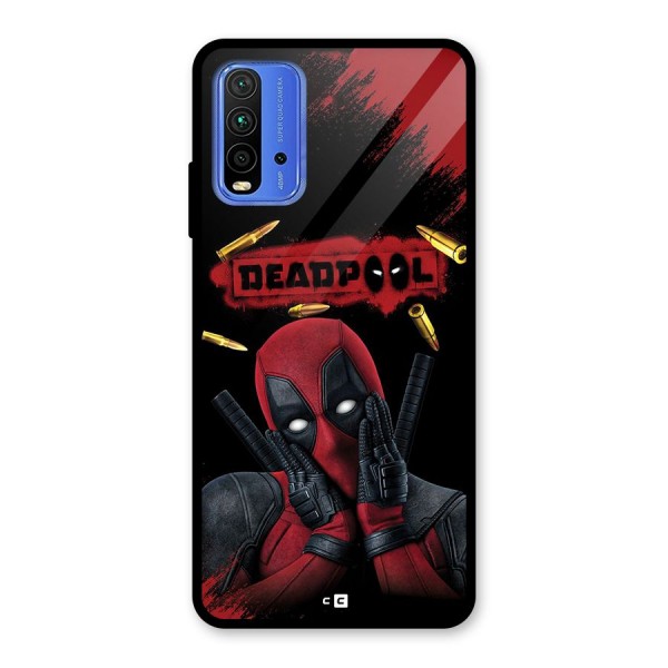 Cute Pool Glass Back Case for Redmi 9 Power