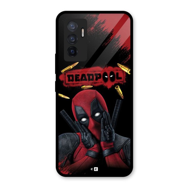 Cute Pool Glass Back Case for Vivo V23e