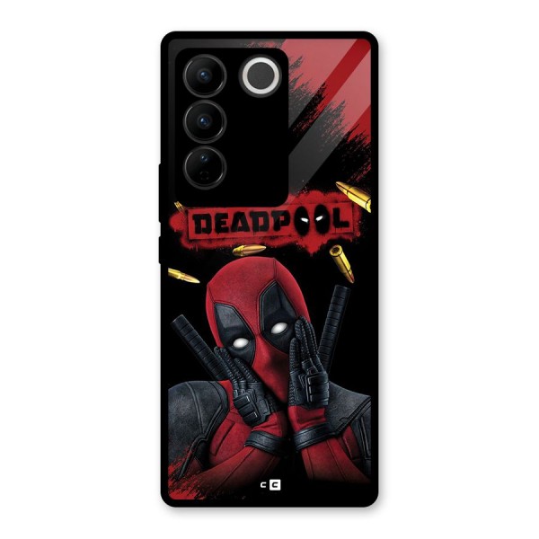 Cute Pool Glass Back Case for Vivo V27