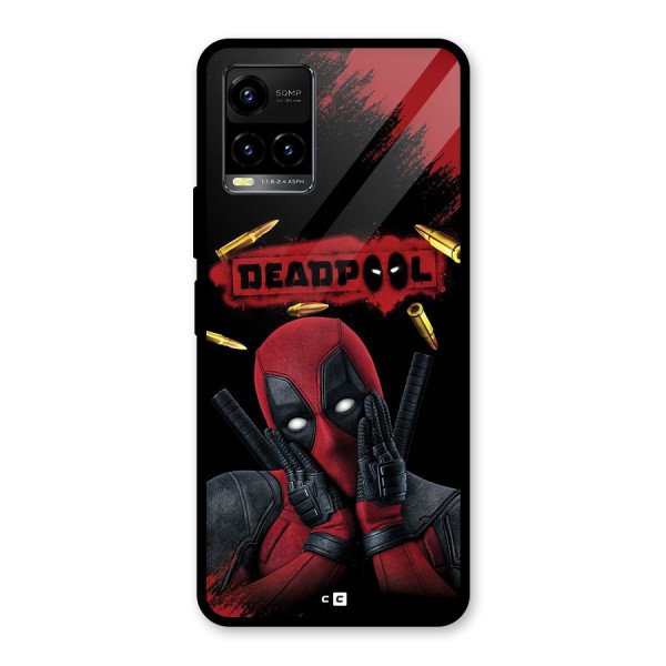 Cute Pool Glass Back Case for Vivo Y21G