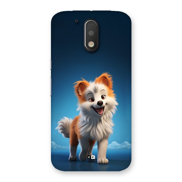 Cute Puppy Walking Back Case for Moto G4 Plus