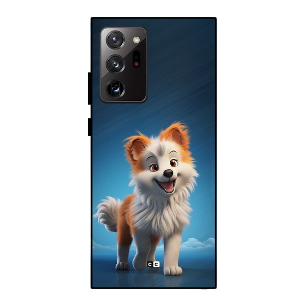 Cute Puppy Walking Metal Back Case for Galaxy Note 20 Ultra