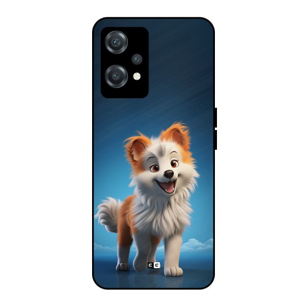 Cute Puppy Walking Metal Back Case for OnePlus Nord CE 2 Lite 5G