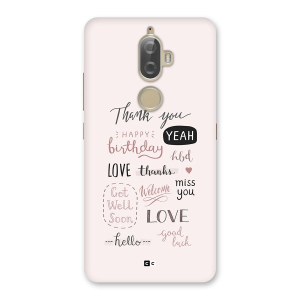 Cute Quotes Back Case for Lenovo K8 Plus