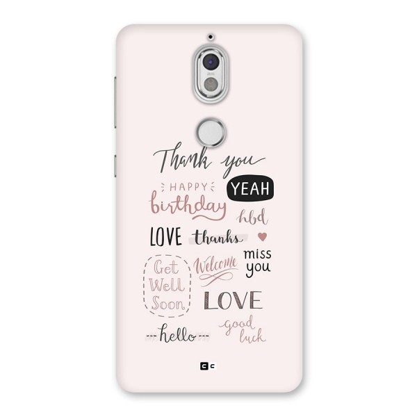 Cute Quotes Back Case for Nokia 7