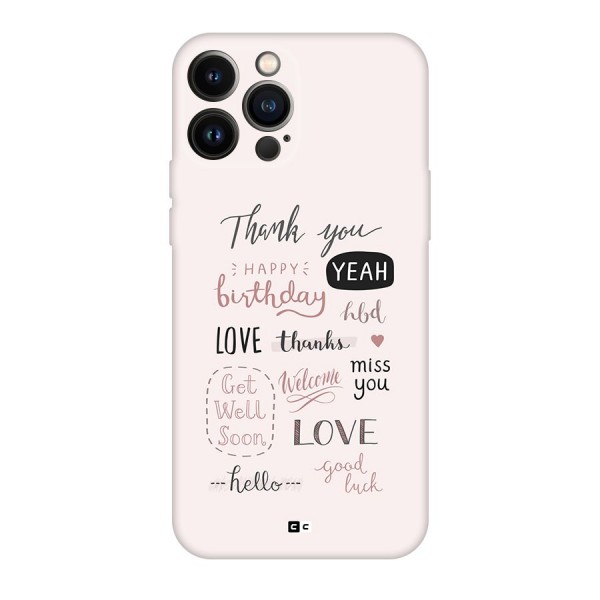 Cute Quotes Back Case for iPhone 13 Pro Max