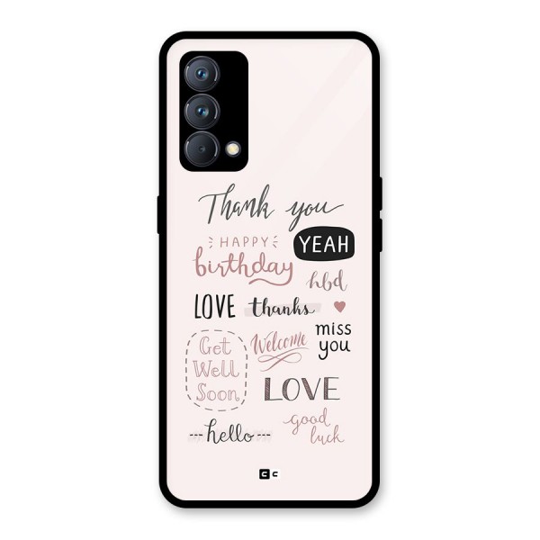 Cute Quotes Glass Back Case for Realme GT Master Edition