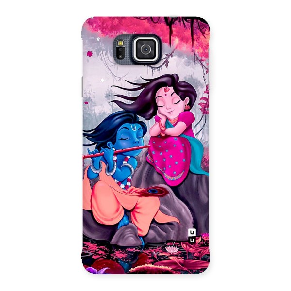 Cute Radha Krishna Back Case for Galaxy Alpha