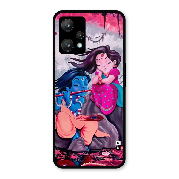 Cute Radha Krishna Metal Back Case for Realme 9 Pro Plus 5G